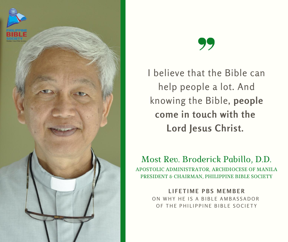 Bishop Pabillo Testimony - Philippine Bible Society