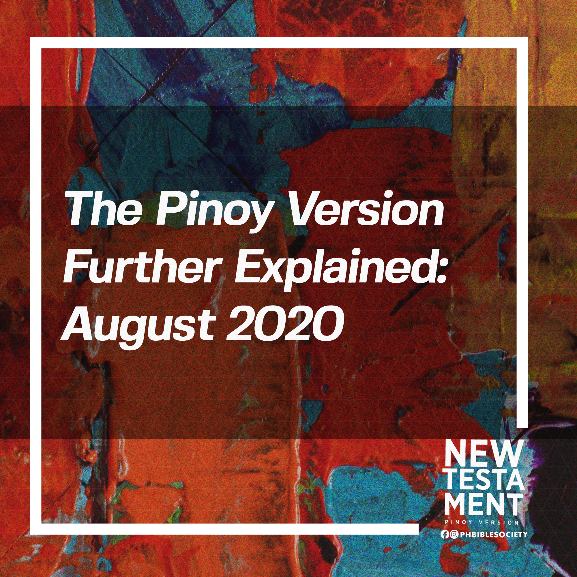 The Pinoy Version Further Explained: August 2020[1]