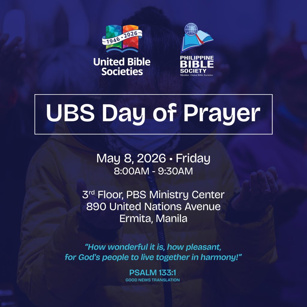 As part of the United Bible Societies (UBS) Fellowship, we’re going to take time to pause, look back, and thank the Lord for His faithfulness through the years. For 80 years, more than 200 Bible Societies around the world have worked hand in hand to make God’s Word more accessible, reaching lives, bringing hope, and transforming communities and nations.