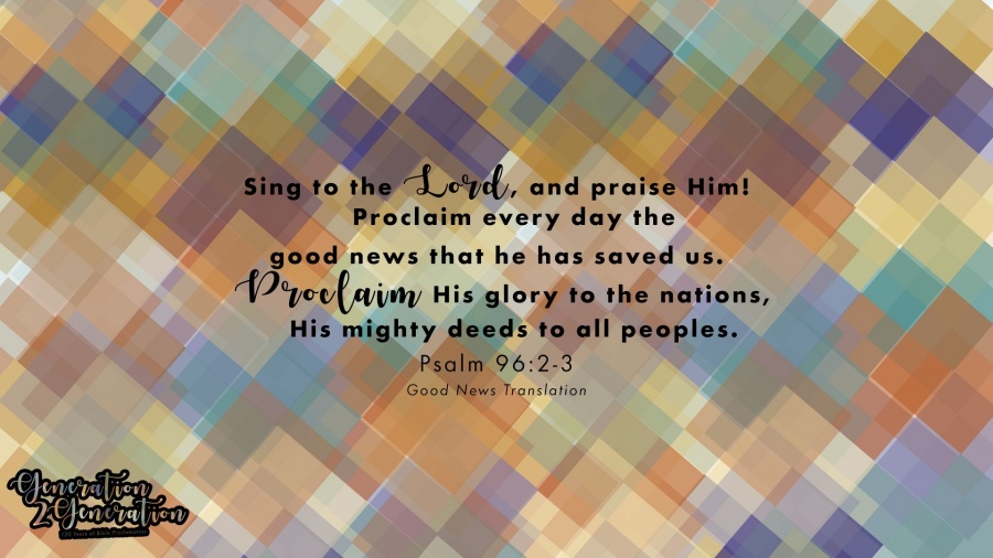 Desktop Wallpaper Psalm 96:2-3 v1 - Philippine Bible Society